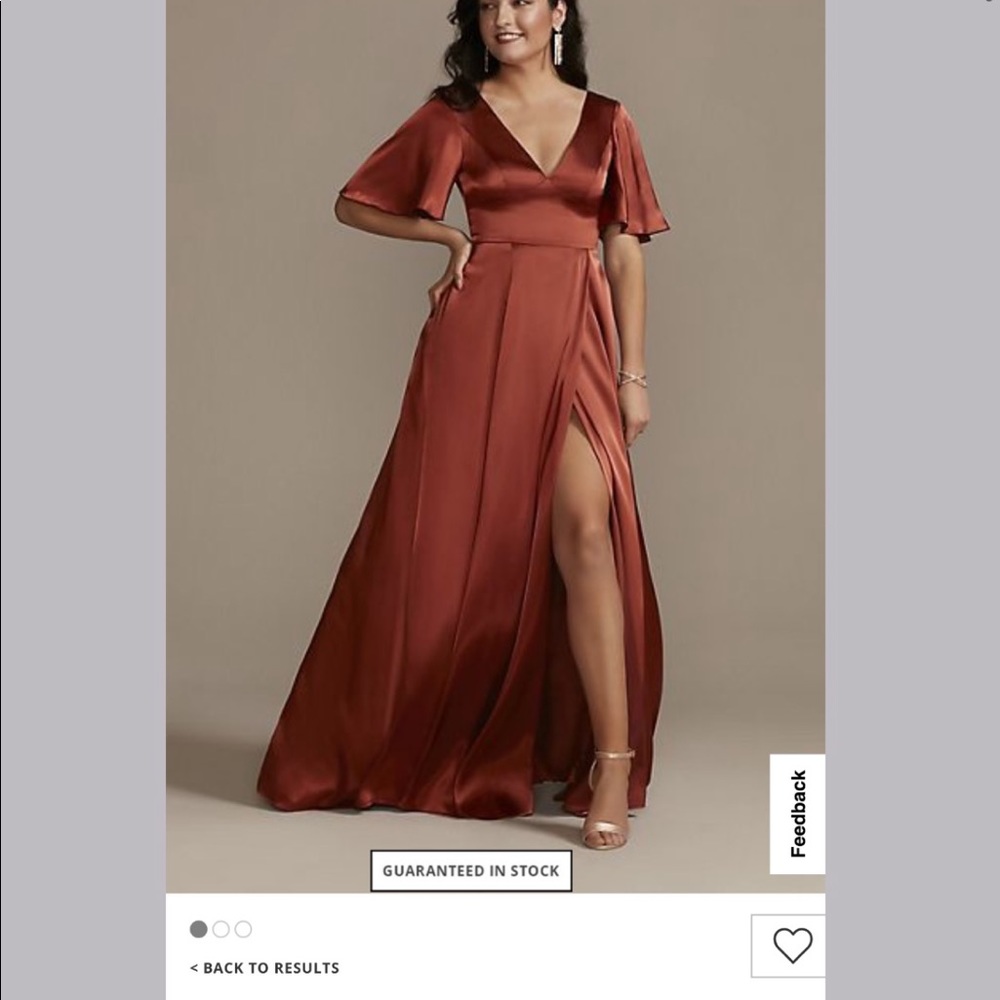 Bridesmaids dress in the color Cinnamon